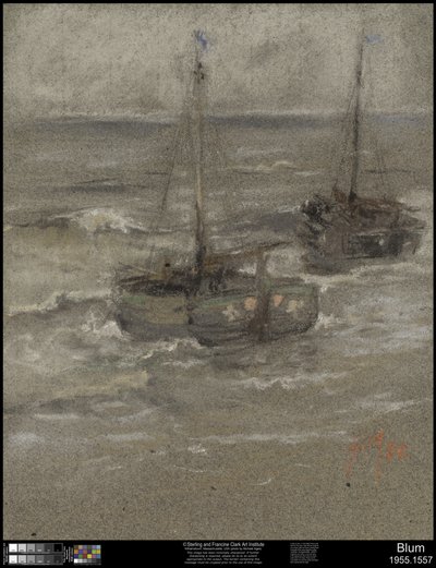 Fishing Boats at Anchor, 1884dani af Robert Frederick Blum