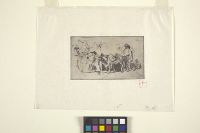 Mænd og æsler, Rom (blæk) af Robert Frederick Blum