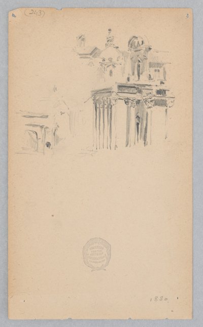 San Lorenzo i Miranda, Rom, Italien af Robert Frederick Blum