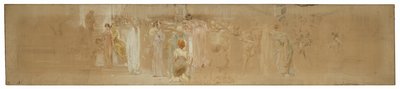 Study for a Procession, "Vintage Festival," Mendelssohn Glee Club, New York, NY af Robert Frederick Blum