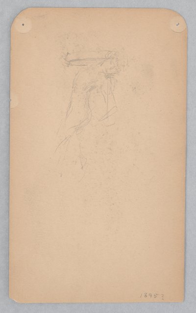 Studie for en dansende kvinde, "Moods to Music," Mendelssohn Glee Club, New York, NY af Robert Frederick Blum