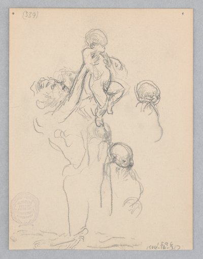 Studie for en dansende kvinde, "Moods to Music," Mendelssohn Glee Club, New York, NY af Robert Frederick Blum