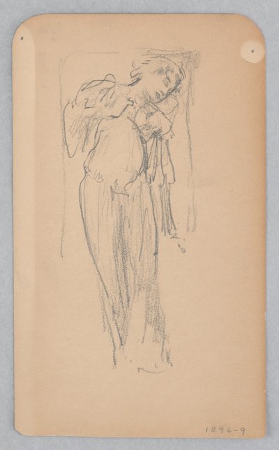 Studie for en dansende kvinde, "Moods to Music," Mendelssohn Glee Club, New York, NY af Robert Frederick Blum