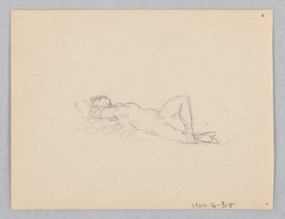 Studie for en kvinde, "Moods to Music," Mendelssohn Glee Club, New York, NY af Robert Frederick Blum