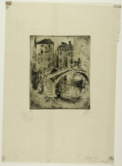 Venetianske kanal og broer af Robert Frederick Blum