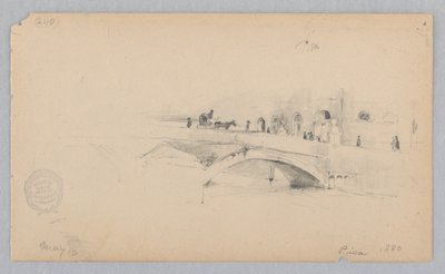 Udsigt over Pisa, Italien af Robert Frederick Blum