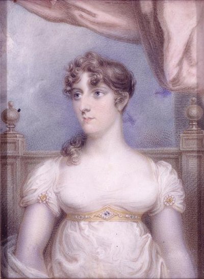 Mrs Robert Fulton, ca. 1810-15 (akvarel på elfenben) af Robert Fulton
