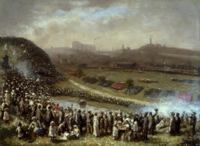 R.G.Hutchison, Ved løbene, Glasgow / Gemälde af Robert Gemmell Hutchison