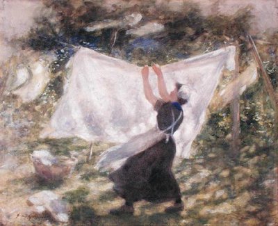Solskin og skygger (akvarel på papir) af Robert Gemmell Hutchison