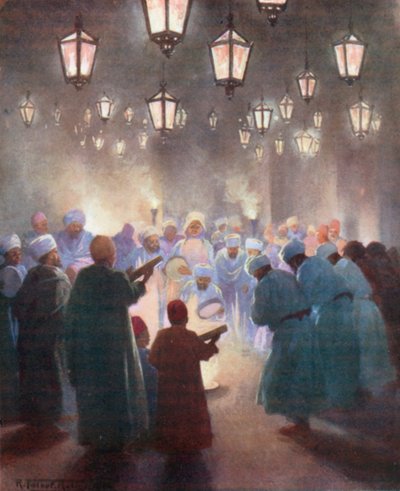 En "Zikr" (farvelitografi) af Robert George Talbot Kelly