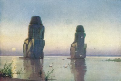 Kolosserne af Theben - Måneopgang, c1880, 1904 af Robert George Talbot Kelly