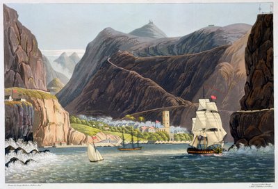 The Roads, St. Helena, 1815 af Robert Havell