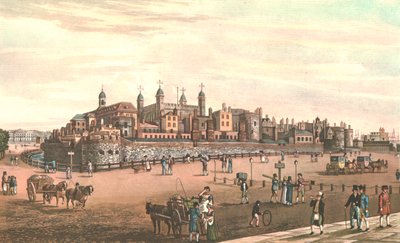 Tower of London, c1821. af Robert Havell
