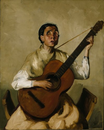 Blind spansk sanger, 1912. af Robert Henri