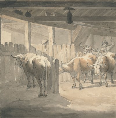 En ko Byre af Robert Hills