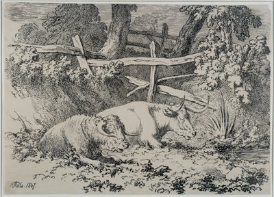 Kvæghvile, 1807 af Robert Hills