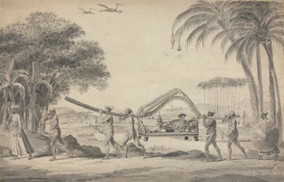 Rejsende i en Palanquin i Indien af Robert Home