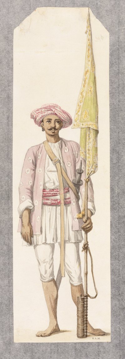 Rocket Man of Tipoo Sultan (1750-99), ca. 1793-4 (wc på papir) af Robert Hone