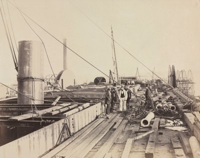 Deck Scene of the Great Eastern af Robert Howlett
