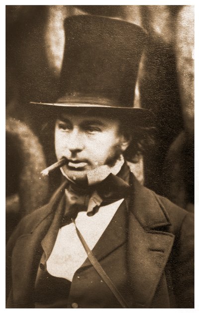 Portræt af Isambard Kingdom Brunel ved affyringskæderne fra SS Great Eastern, 1857 af Robert Howlett