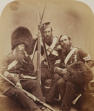 Reynolds, Temple og Judd, Scotch Fusiliers Guards af Robert Howlett
