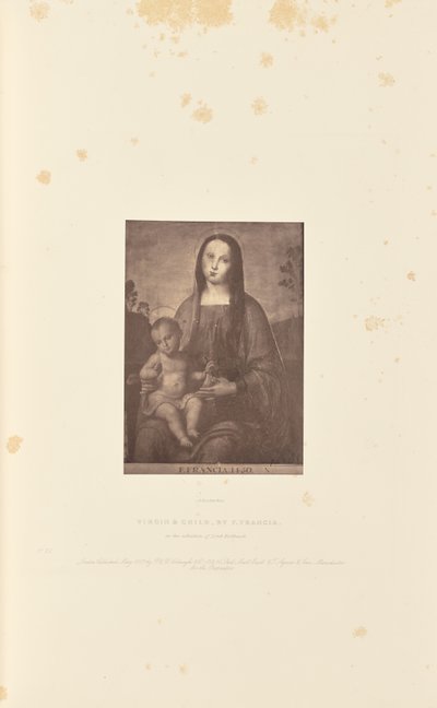 Jomfru og barn, af F. Francia af Robert Howlett
