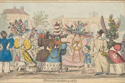 Monstrositeter i 1827 af Robert Isaac Cruikshank