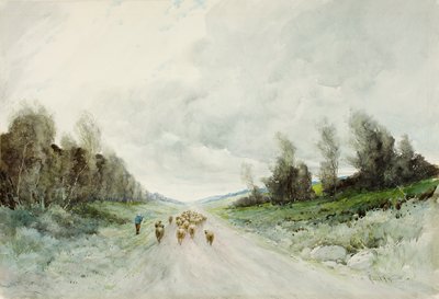 A Northumberland Road (wc på papir) af Robert J. Hewitt
