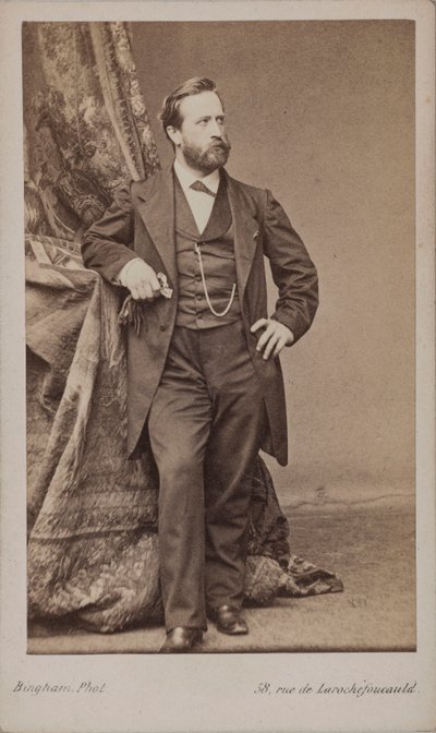 Portræt af maleren Ludwig Knaus 1829-1910. af Robert Jefferson Bingham