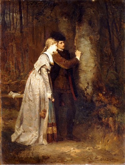 Elskere i en Sylvan Wood, af Robert Julius Beyschlag
