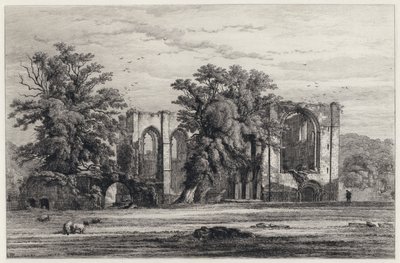 Furness Abbey (ætsning) af Robert Kent (after) Thomas