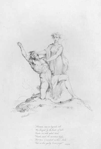 Anacreon, Ode IX (gravering) af Robert Kerr (after) Porter