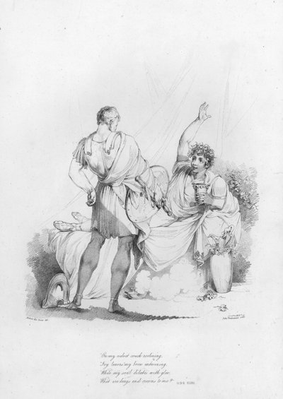 Anacreon, Ode XLVIII (gravering) af Robert Kerr (after) Porter