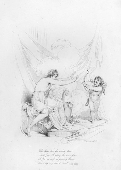 Anacreon, Ode 33 (gravering) af Robert Kerr (after) Porter