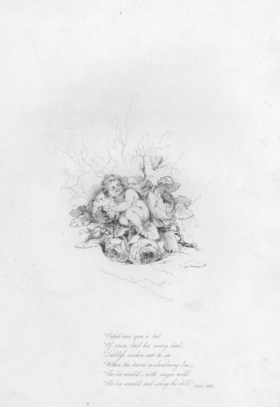 Anacreon, Ode XXXV (gravering) af Robert Kerr (after) Porter