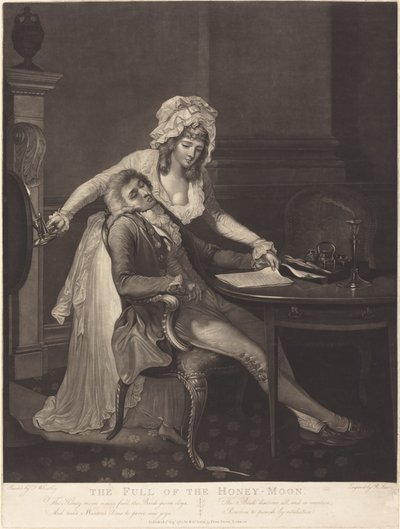Den fulde af honning-månen af Robert Laurie after Francis Wheatley