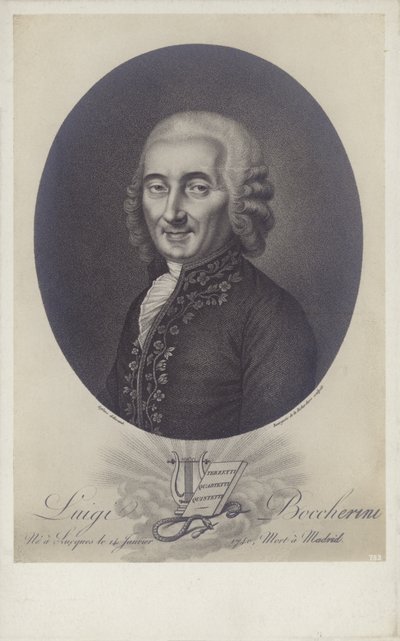 Luigi Boccherini, italiensk komponist og cellist (1743-1805). af Robert Lefevre