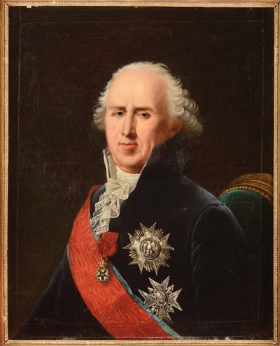 Portræt af Charles-Francois (Charles Francois) Lebrun (1739-1824), hertug af Plaisance, af Lefevre, Robert (1756-1830). olie på lærred af Robert Lefevre