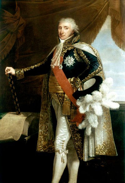 Portræt af marskal Charles-Pierre-Francois Augereau af Robert Lefevre