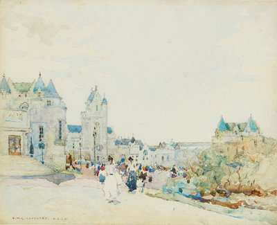 Promenade (akvarel) af Robert McGowan Coventry