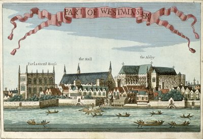 Westminster med Abbey, Hall og Parliament House, fra 