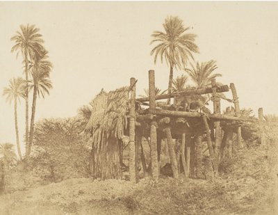 Nubian Sakkieh, eller vandhjul, ca. 1856. af Robert Murray.