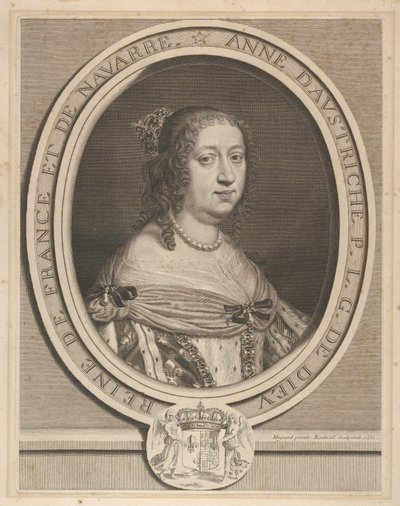Anne af Østrig, 1660. af Robert Nanteuil