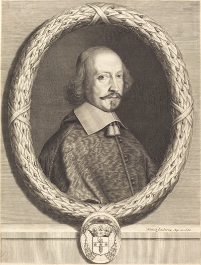 Kardinal Jules Mazarin af Robert Nanteuil