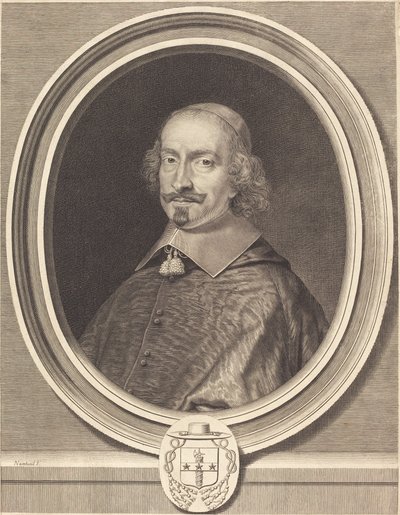 Kardinal Jules Mazarin af Robert Nanteuil