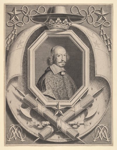 Kardinal Jules Mazarin af Robert Nanteuil