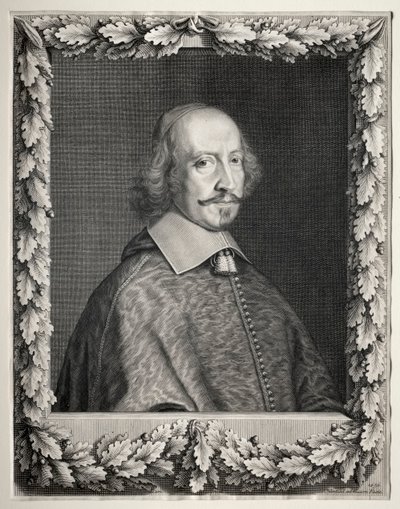 Kardinal Mazarin, 1656. af Robert Nanteuil
