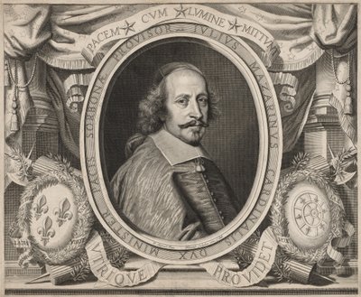Kardinal Mazarin, 1660. af Robert Nanteuil