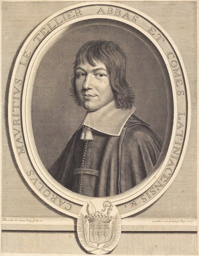 Charles Maurice Le Tellier af Robert Nanteuil