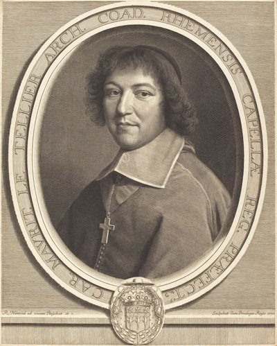 Charles Maurice Le Tellier af Robert Nanteuil